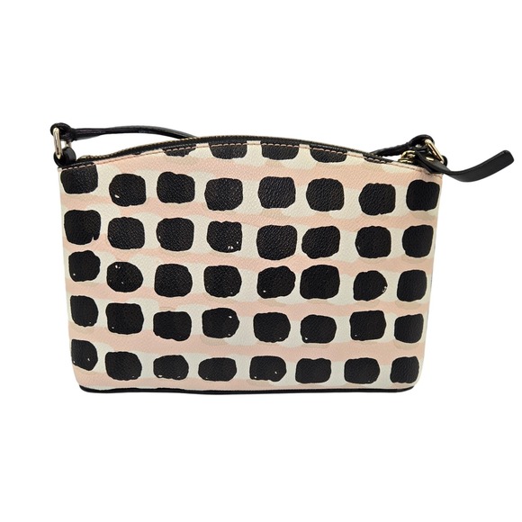 Kate Spade New York Polka Dot Crossbody Bag Black Pink White Leather - Picture 2 of 6